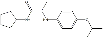 N-cyclopentyl-2-{[4-(propan-2-yloxy)phenyl]amino}propanamide