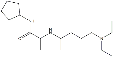 N-cyclopentyl-2-{[5-(diethylamino)pentan-2-yl]amino}propanamide Structure