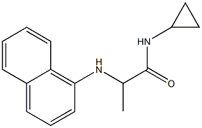 N-cyclopropyl-2-(naphthalen-1-ylamino)propanamide Struktur