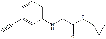 N-cyclopropyl-2-[(3-ethynylphenyl)amino]acetamide Structure