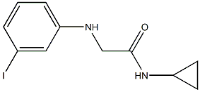 N-cyclopropyl-2-[(3-iodophenyl)amino]acetamide Struktur