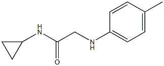 N-cyclopropyl-2-[(4-methylphenyl)amino]acetamide 化学構造式