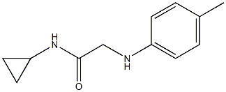 N-cyclopropyl-2-[(4-methylphenyl)amino]acetamide 结构式