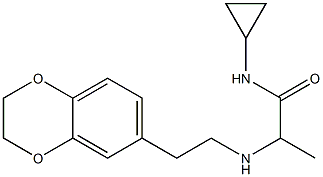 N-cyclopropyl-2-{[2-(2,3-dihydro-1,4-benzodioxin-6-yl)ethyl]amino}propanamide