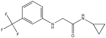 N-cyclopropyl-2-{[3-(trifluoromethyl)phenyl]amino}acetamide Structure