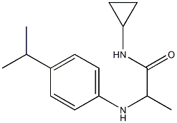 N-cyclopropyl-2-{[4-(propan-2-yl)phenyl]amino}propanamide Structure