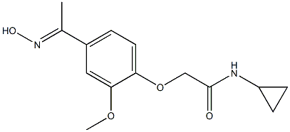 N-cyclopropyl-2-{4-[(1E)-N-hydroxyethanimidoyl]-2-methoxyphenoxy}acetamide