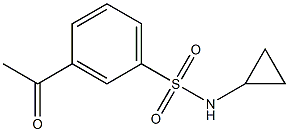  N-cyclopropyl-3-acetylbenzene-1-sulfonamide