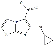 N-cyclopropyl-5-nitroimidazo[2,1-b][1,3]thiazol-6-amine Structure