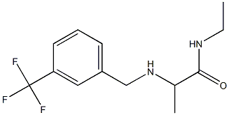 N-ethyl-2-({[3-(trifluoromethyl)phenyl]methyl}amino)propanamide 化学構造式