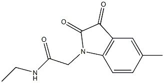 N-ethyl-2-(5-methyl-2,3-dioxo-2,3-dihydro-1H-indol-1-yl)acetamide Structure