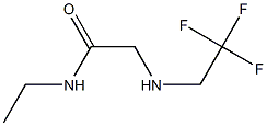 N-ethyl-2-[(2,2,2-trifluoroethyl)amino]acetamide 化学構造式