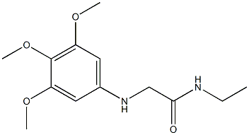 N-ethyl-2-[(3,4,5-trimethoxyphenyl)amino]acetamide Structure