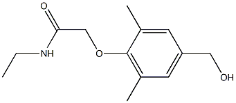N-ethyl-2-[4-(hydroxymethyl)-2,6-dimethylphenoxy]acetamide Struktur