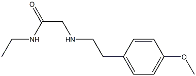 N-ethyl-2-{[2-(4-methoxyphenyl)ethyl]amino}acetamide Struktur
