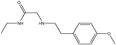 N-ethyl-2-{[2-(4-methoxyphenyl)ethyl]amino}acetamide,,结构式