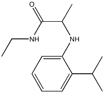 N-ethyl-2-{[2-(propan-2-yl)phenyl]amino}propanamide 化学構造式