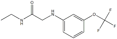 N-ethyl-2-{[3-(trifluoromethoxy)phenyl]amino}acetamide Structure