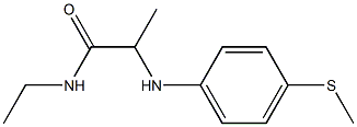 N-ethyl-2-{[4-(methylsulfanyl)phenyl]amino}propanamide 化学構造式