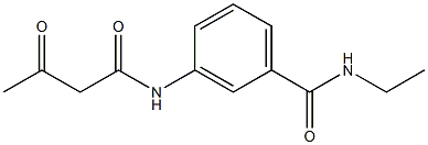 N-ethyl-3-(3-oxobutanamido)benzamide Struktur
