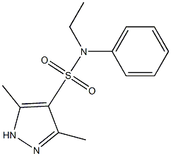 N-ethyl-3,5-dimethyl-N-phenyl-1H-pyrazole-4-sulfonamide|