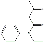 N-ethyl-3-oxo-N-phenylbutanamide Structure