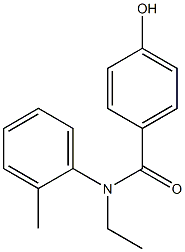 N-ethyl-4-hydroxy-N-(2-methylphenyl)benzamide Struktur