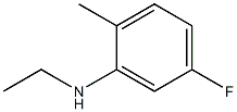 N-ethyl-5-fluoro-2-methylaniline 结构式