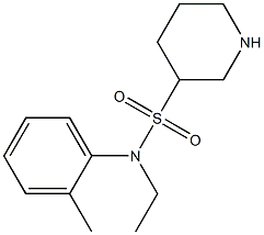 N-ethyl-N-(2-methylphenyl)piperidine-3-sulfonamide Struktur