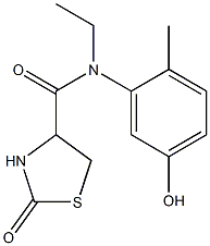  N-ethyl-N-(5-hydroxy-2-methylphenyl)-2-oxo-1,3-thiazolidine-4-carboxamide