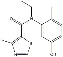 N-ethyl-N-(5-hydroxy-2-methylphenyl)-4-methyl-1,3-thiazole-5-carboxamide Structure