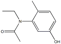 N-ethyl-N-(5-hydroxy-2-methylphenyl)acetamide Structure