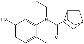 N-ethyl-N-(5-hydroxy-2-methylphenyl)bicyclo[2.2.1]heptane-2-carboxamide Struktur