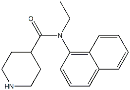 N-ethyl-N-(naphthalen-1-yl)piperidine-4-carboxamide Structure