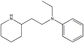 N-ethyl-N-[2-(piperidin-2-yl)ethyl]aniline Struktur