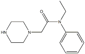 N-ethyl-N-phenyl-2-(piperazin-1-yl)acetamide 结构式