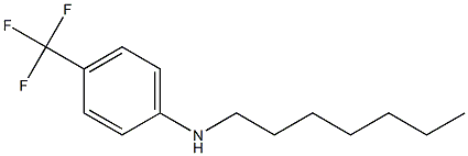 N-heptyl-4-(trifluoromethyl)aniline Struktur