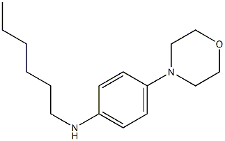 N-hexyl-4-(morpholin-4-yl)aniline Struktur
