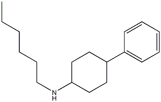 N-hexyl-4-phenylcyclohexan-1-amine Structure