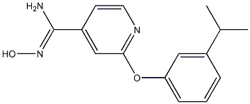 N'-hydroxy-2-(3-isopropylphenoxy)pyridine-4-carboximidamide 结构式