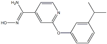 N'-hydroxy-2-(3-isopropylphenoxy)pyridine-4-carboximidamide|