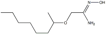 N'-hydroxy-2-(octan-2-yloxy)ethanimidamide Struktur