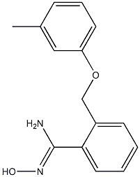N'-hydroxy-2-[(3-methylphenoxy)methyl]benzenecarboximidamide Structure