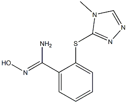 N'-hydroxy-2-[(4-methyl-4H-1,2,4-triazol-3-yl)sulfanyl]benzene-1-carboximidamide