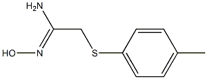 N'-hydroxy-2-[(4-methylphenyl)sulfanyl]ethanimidamide 结构式
