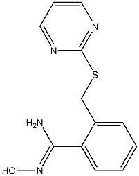  N'-hydroxy-2-[(pyrimidin-2-ylsulfanyl)methyl]benzene-1-carboximidamide