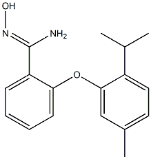 N'-hydroxy-2-[5-methyl-2-(propan-2-yl)phenoxy]benzene-1-carboximidamide