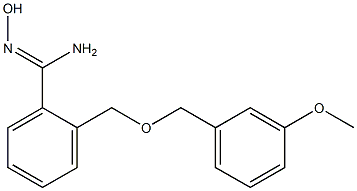 N'-hydroxy-2-{[(3-methoxybenzyl)oxy]methyl}benzenecarboximidamide,,结构式
