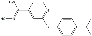 N'-hydroxy-2-{[4-(propan-2-yl)phenyl]sulfanyl}pyridine-4-carboximidamide