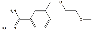 N'-hydroxy-3-[(2-methoxyethoxy)methyl]benzenecarboximidamide Structure